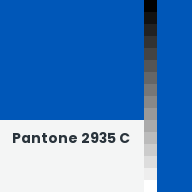 Color chip: Pantone 2935 C