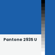 Color chip: Pantone 2935 U