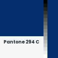 Color chip: Pantone 294 C