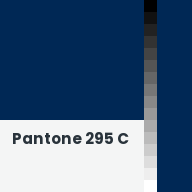 Color chip: Pantone 295 C