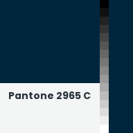 Color chip: Pantone 2965 C
