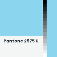 Color chip: Pantone 2975 U