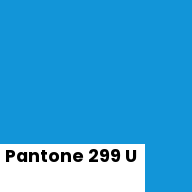 Color chip: Pantone 299 U