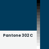 Color chip: Pantone 302 C