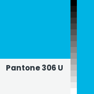 Color chip: Pantone 306 U