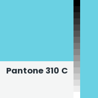 Color chip: Pantone 310 C