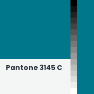Color chip: Pantone 3145 C
