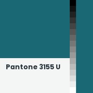 Color chip: Pantone 3155 U