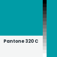 Color chip: Pantone 320 C