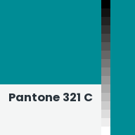 Color chip: Pantone 321 C