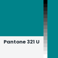 Color chip: Pantone 321 U