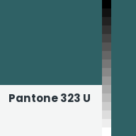 Color chip: Pantone 323 U