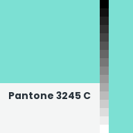 Color chip: Pantone 3245 C