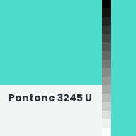 Color chip: Pantone 3245 U