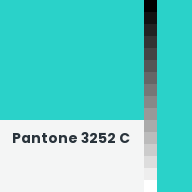 Color chip: Pantone 3252 C