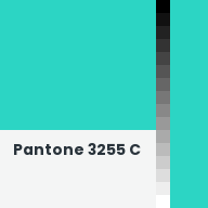 Color chip: Pantone 3255 C