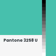 Color chip: Pantone 3258 U