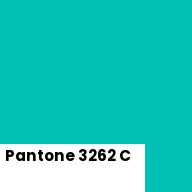 Color chip: Pantone 3262 C