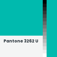 Color chip: Pantone 3262 U
