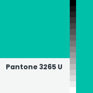 Color chip: Pantone 3265 U