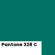 Color chip: Pantone 328 C