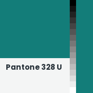 Color chip: Pantone 328 U