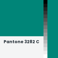 Color chip: Pantone 3282 C