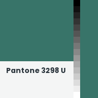 Color chip: Pantone 3298 U