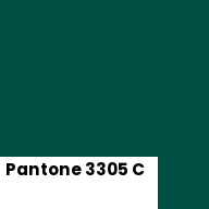 Color chip: Pantone 3305 C