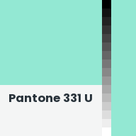 Color chip: Pantone 331 U