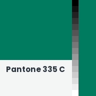 Color chip: Pantone 335 C