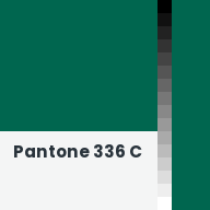 Color chip: Pantone 336 C
