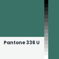 Color chip: Pantone 336 U