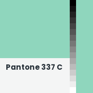 Color chip: Pantone 337 C