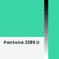 Color chip: Pantone 3385 U