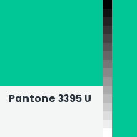 Color chip: Pantone 3395 U