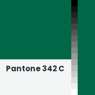 Color chip: Pantone 342 C
