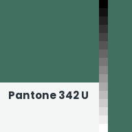 Color chip: Pantone 342 U