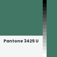 Color chip: Pantone 3425 U