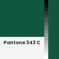 Color chip: Pantone 343 C
