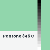 Color chip: Pantone 345 C