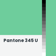 Color chip: Pantone 345 U