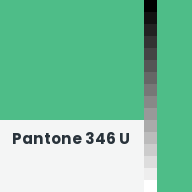 Color chip: Pantone 346 U