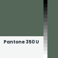 Color chip: Pantone 350 U