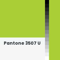 Color chip: Pantone 3507 U