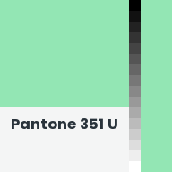 Color chip: Pantone 351 U