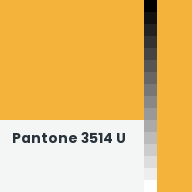 Color chip: Pantone 3514 U