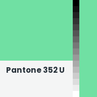Color chip: Pantone 352 U