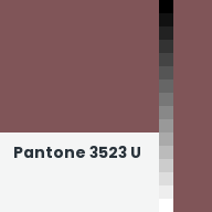 Color chip: Pantone 3523 U