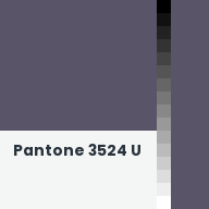 Color chip: Pantone 3524 U